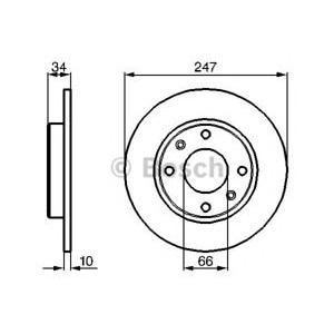 спирачен диск BOSCH 0 986 478 046