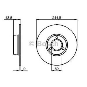 спирачен диск BOSCH 0 986 478 052 