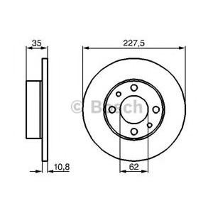 спирачен диск BOSCH 0 986 478 063 