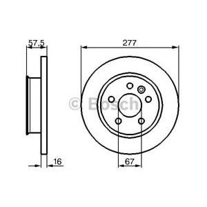 спирачен диск BOSCH 0 986 478 065 