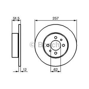 спирачен диск BOSCH 0 986 478 066 