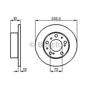 спирачен диск BOSCH 0 986 478 067