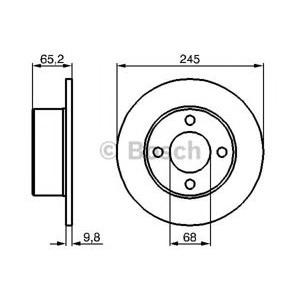 спирачен диск BOSCH 0 986 478 073 