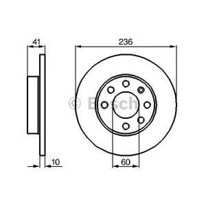спирачен диск BOSCH 0 986 478 080