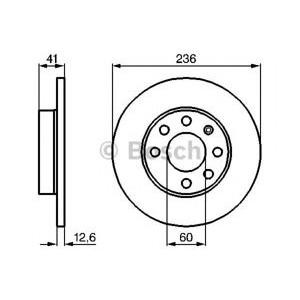 спирачен диск BOSCH 0 986 478 081