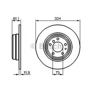 спирачен диск BOSCH 0 986 478 095