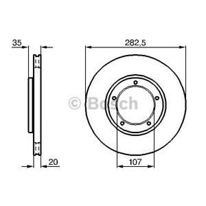 спирачен диск BOSCH 0 986 478 098 