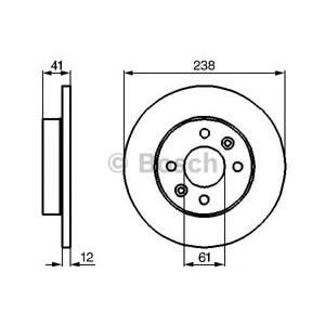 спирачен диск BOSCH 0 986 478 105