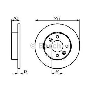 спирачен диск BOSCH 0 986 478 112