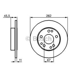 спирачен диск BOSCH 0 986 478 114 