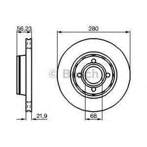 спирачен диск BOSCH 0 986 478 128 