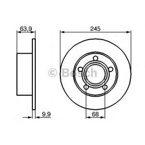 спирачен диск BOSCH 0 986 478 132 