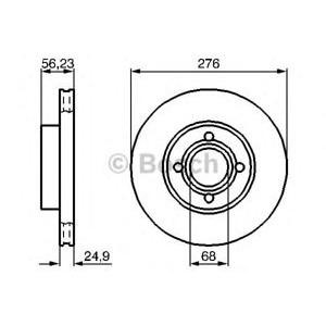 спирачен диск BOSCH 0 986 478 137 