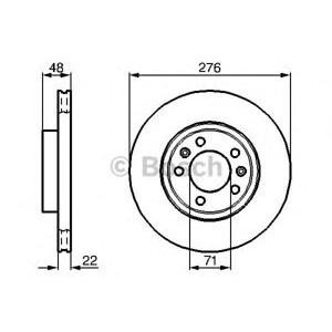 спирачен диск BOSCH 0 986 478 140 