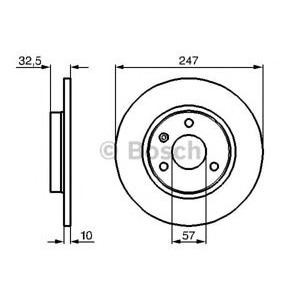 спирачен диск BOSCH 0 986 478 142 