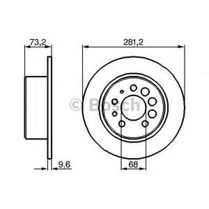 спирачен диск BOSCH 0 986 478 143