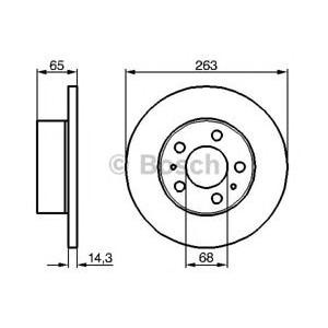 спирачен диск BOSCH 0 986 478 144