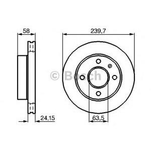 спирачен диск BOSCH 0 986 478 148 