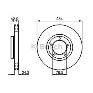 спирачен диск BOSCH 0 986 478 160