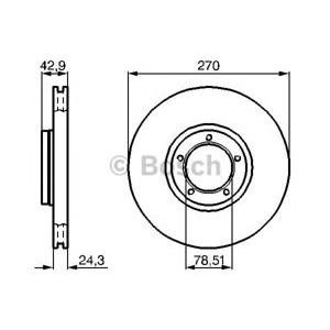 спирачен диск BOSCH 0 986 478 166 