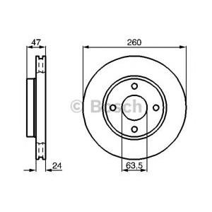 спирачен диск BOSCH 0 986 478 170 