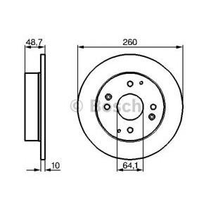 спирачен диск BOSCH 0 986 478 172 