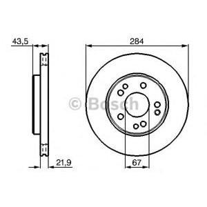 спирачен диск BOSCH 0 986 478 186 