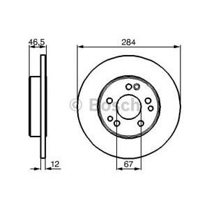 спирачен диск BOSCH 0 986 478 187 