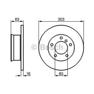 спирачен диск BOSCH 0 986 478 189 