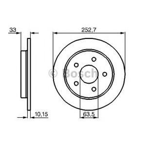 спирачен диск BOSCH 0 986 478 196 