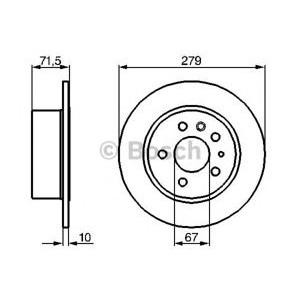 спирачен диск BOSCH 0 986 478 199