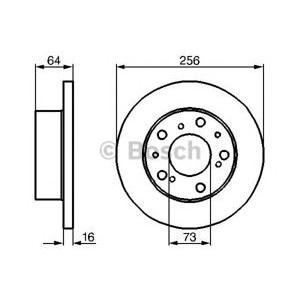 спирачен диск BOSCH 0 986 478 200