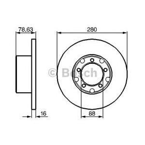 спирачен диск BOSCH 0 986 478 201 