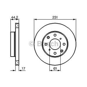 спирачен диск BOSCH 0 986 478 203