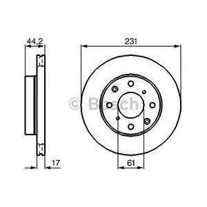 спирачен диск BOSCH 0 986 478 203 