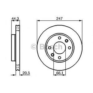 спирачен диск BOSCH 0 986 478 211 