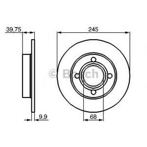 спирачен диск BOSCH 0 986 478 216 