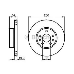 спирачен диск BOSCH 0 986 478 218 