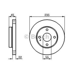 спирачен диск BOSCH 0 986 478 219