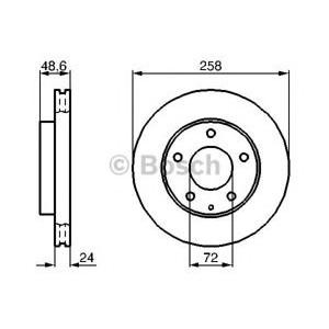 спирачен диск BOSCH 0 986 478 227 