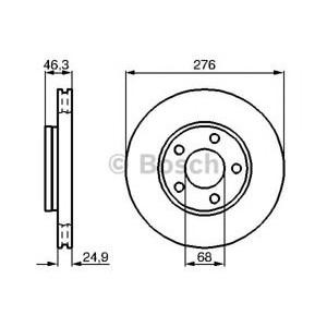спирачен диск BOSCH 0 986 478 229