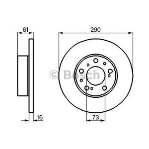 спирачен диск BOSCH 0 986 478 234 