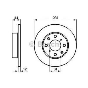 спирачен диск BOSCH 0 986 478 239 