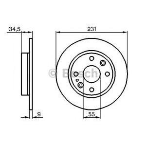 спирачен диск BOSCH 0 986 478 242 