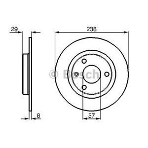 спирачен диск BOSCH 0 986 478 246 