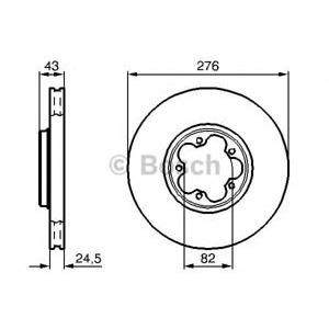 спирачен диск BOSCH 0 986 479 B28