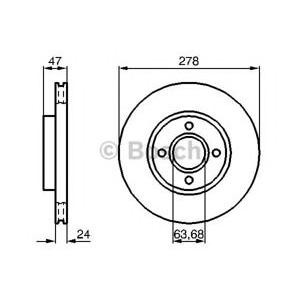 спирачен диск BOSCH 0 986 478 427