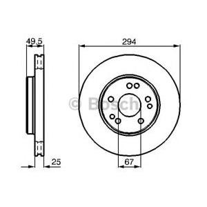 спирачен диск BOSCH 0 986 478 428