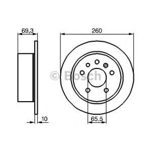 спирачен диск BOSCH 0 986 478 430 