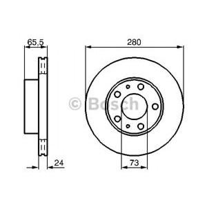 спирачен диск BOSCH 0 986 479 B34